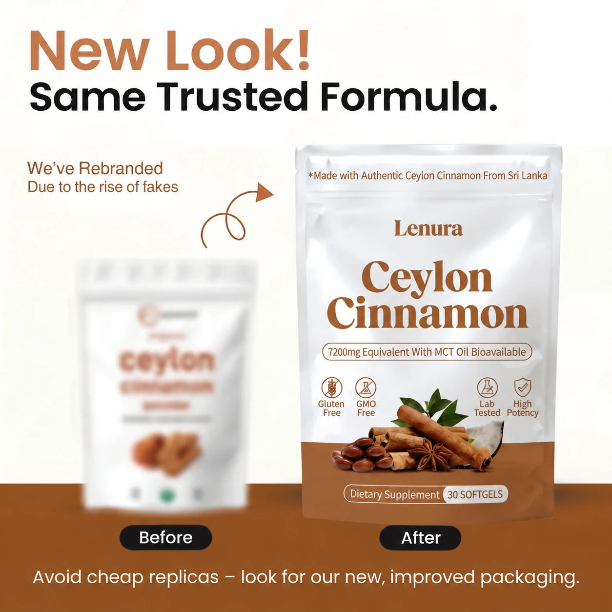 Ceylon Cinnamon 7200mg Equivalent