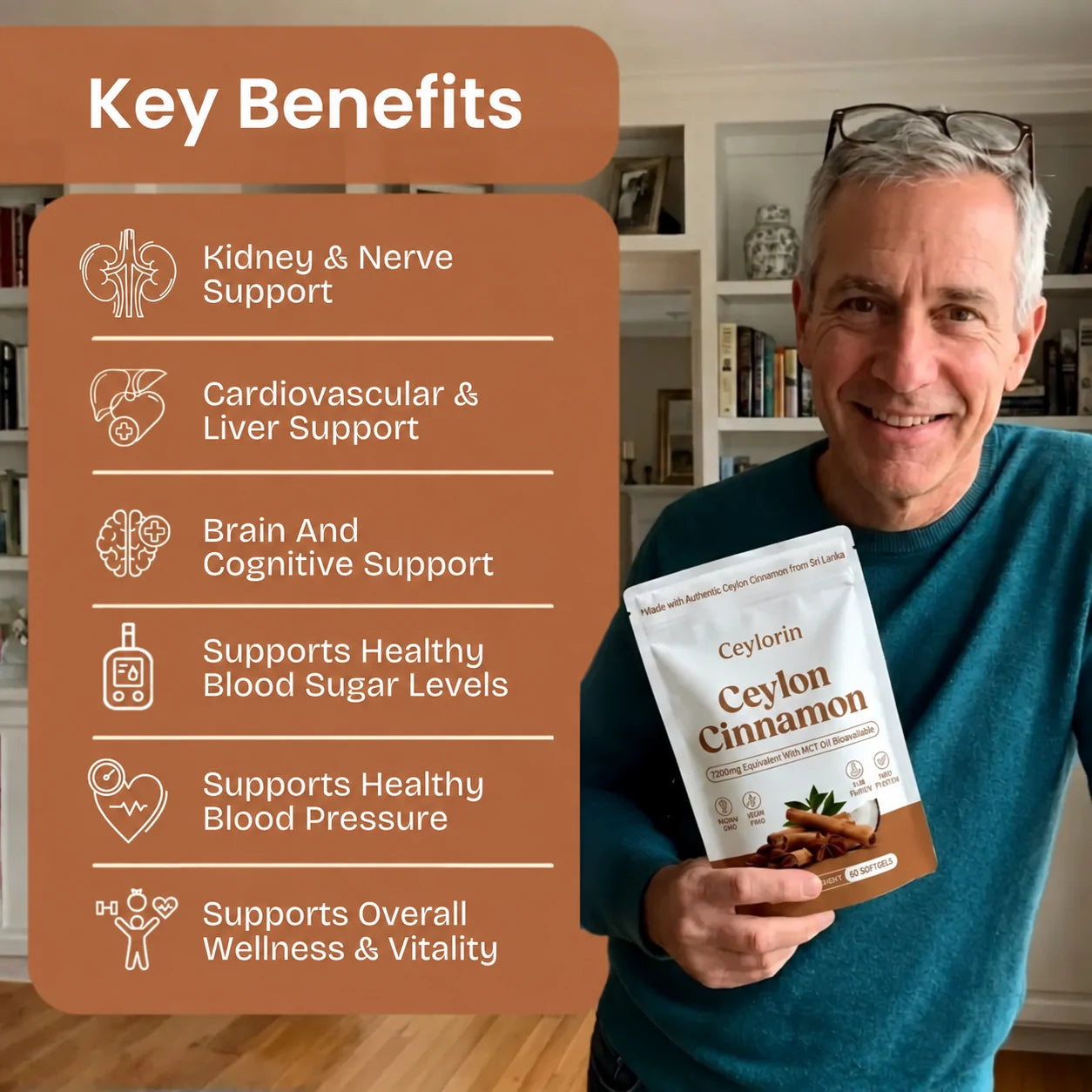 Ceylon Cinnamon 7200mg Equivalent