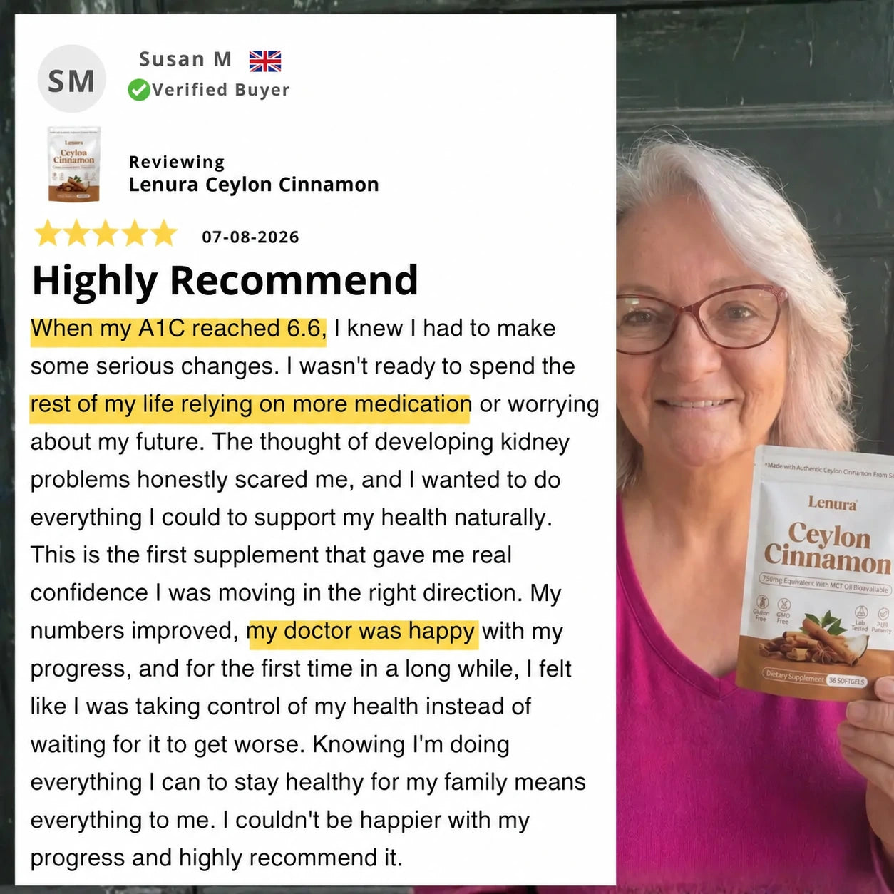 Ceylon Cinnamon 7200mg Equivalent